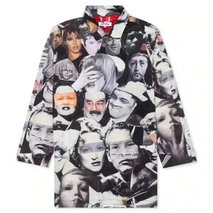 F*cking Awsome Faces Collage Trench Coat XL